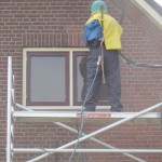Tijdens het softstralen