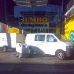 Schoonmaak team Jumbo filiaal