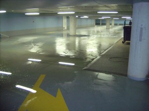 Ondergelopen parkeergarage