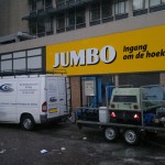 Jumbo supermarkt - Graffiti verwijderen