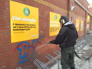 Zwolle Jumbo graffiti verwijderen1